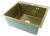 Кухонная мойка Fmark FSC5050C 50x50 стальная, матовое золото