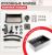 Кухонная мойка Raglo R702 R702.7246.09 72x46 стальная, графит