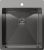 Кухонная мойка Rivelato 4450 PVD black 45x50 стальная