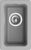 Кухонная мойка Rivelato BK-25 grigio metallizzato 31x46 из кварцевого композита, серый металлик