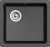 Кухонная мойка Rivelato BK-45 nero 49x46 из кварцевого композита