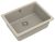 Кухонная мойка Rivelato BK-50 beige scuro 56x43 из кварцевого композита, темно-бежевый