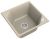 Кухонная мойка Rivelato LS-50 beige scuro 50x50 из кварцевого композита, темно-бежевый
