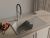 Кухонная мойка Rivelato LS-85 grigio metallizzato 85x50 из кварцевого композита, серый металлик
