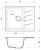 Кухонная мойка Rivelato RM-58 antracite 58x50 из кварцевого композита, антрацит