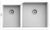 Кухонная мойка Rivelato X-90D brina 87x52 из кварцевого композита, иней