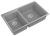 Кухонная мойка Rivelato X-90D grigio metallizzato 87x52 из кварцевого композита, серый металлик