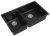 Кухонная мойка Rivelato X-90D nero 87x52 из кварцевого композита