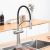Смеситель для кухни GAPPO G99 G4399-85 с подключением фильтра и гибким изливом, сатин