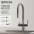Смеситель для кухни SANCOS Lucia SC4004CH с гибким изливом, хром/серый