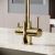 Смеситель для кухни SANCOS Vela SC4013ZG, полированное золото
