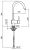 Смеситель для кухни Webert Kitchen indo plus IP920302015