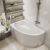 Акриловая ванна Timo Iva IVA1595L-KTIVA15-SPV1505 150x95, белая