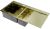 Кухонная мойка OMOIKIRI Akisame 100-2-LG-L 4973089 100x51 стальная, светлое золото