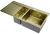 Кухонная мойка OMOIKIRI Akisame 100-2-LG-R 4973090 100x51 стальная, светлое золото