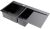 Кухонная мойка OMOIKIRI Akisame 100-2-GM-L 4973103 100x51 стальная, вороненая сталь