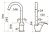 Схема смесителя для кухни OMOIKIRI Umi DC
