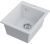 Кухонная мойка OMOIKIRI Omishima 41-WH Glossy 4997481 41x51 керамическая, белый глянцевый