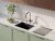 Кухонная мойка OMOIKIRI Kata 56-U/I Side-ES 4997586 56x43 из искусственного гранита, espresso