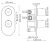 Схема смесителя для ванны WasserKRAFT Berkel 4800 4833 T